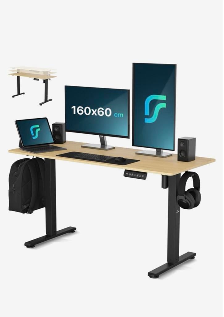 Elektrisch verstelbaar bureau - Nieuw!, Ophalen, Elektrisch, Nieuw