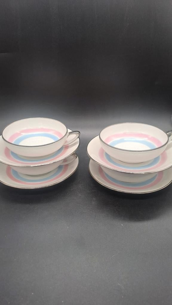 Bernardaud Limoges Kop en Schotel Set (4 stuks), Ophalen of Verzenden