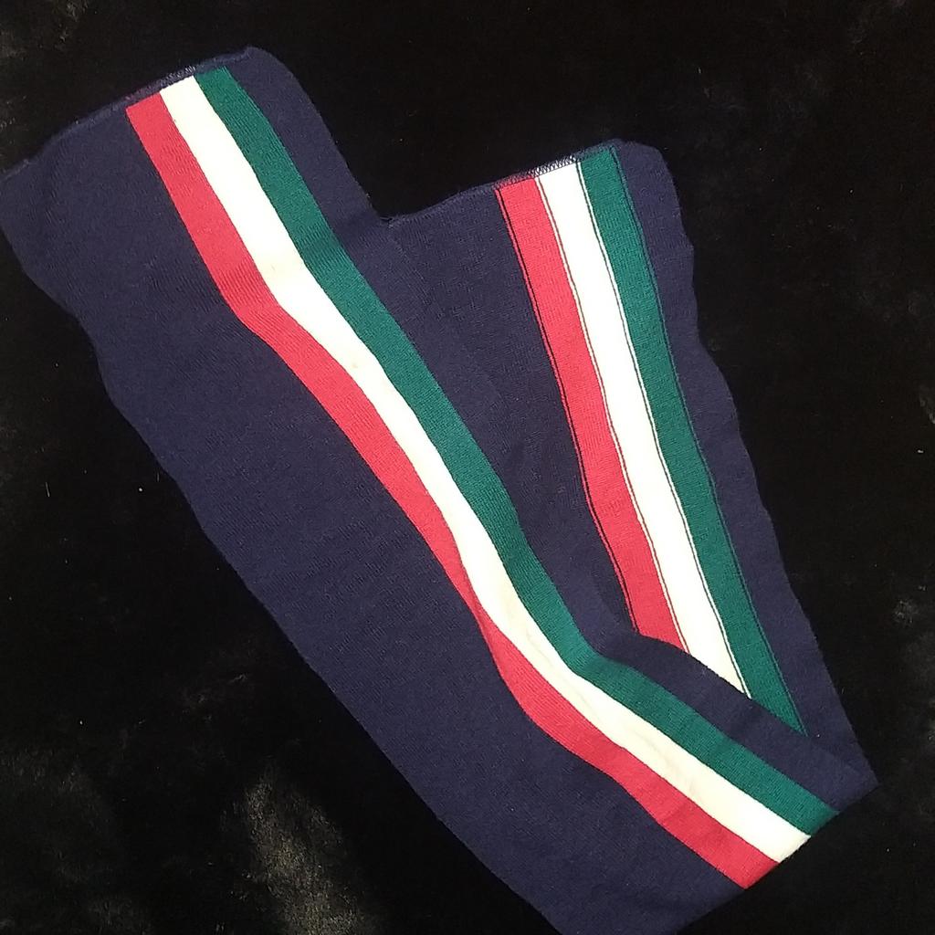 Sjaal en muts, wit, blauw, rood, Ophalen of Verzenden, Zo goed als nieuw, Blauw, Legging