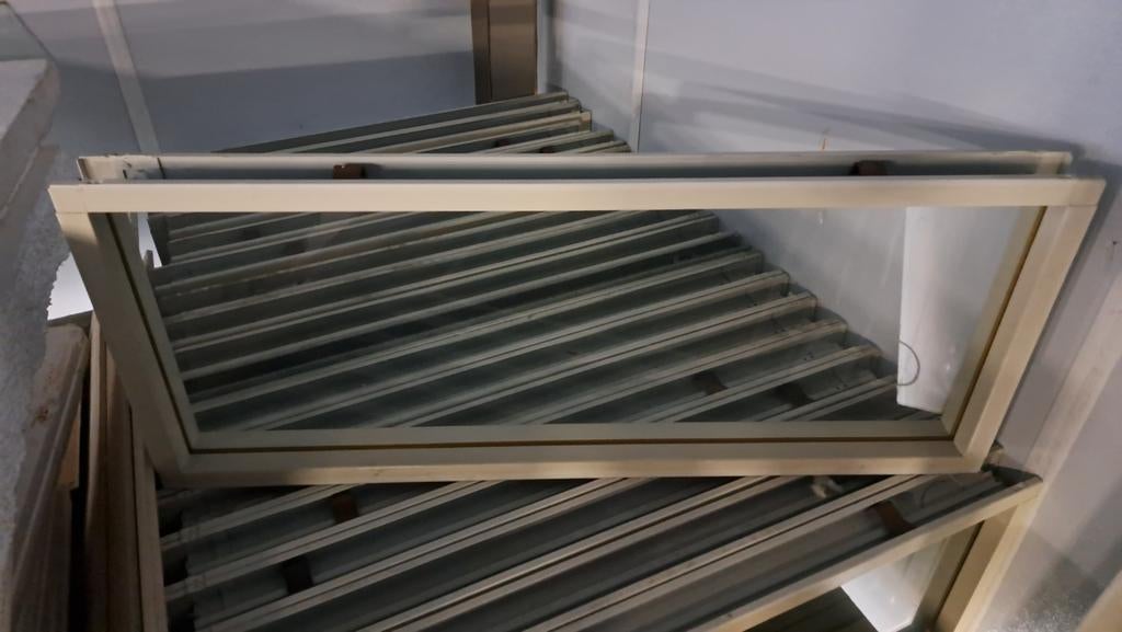 Diverse ramen tbv  systeemwand, Doe-het-zelf en Verbouw, Gevelraam of Ruit, Gebruikt, 80 tot 120 cm, 80 tot 120 cm