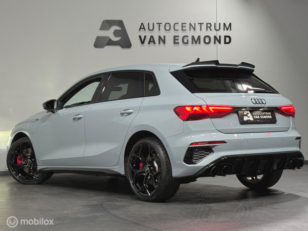 Audi A3 Sportback 45 TFSIe 2X S-LINE | UNIEK! | B&O, Gebruikt, Zwart, Leder en Stof, 245 pk