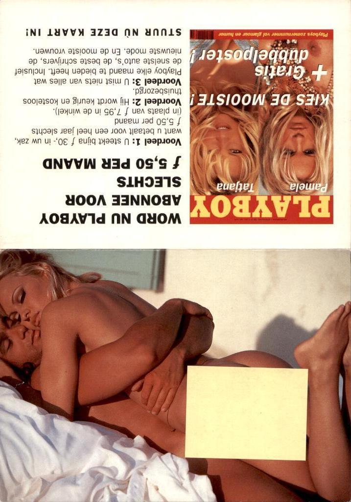reclamekaart voor Playboy, Verzenden, 1980 tot heden, Ongelopen, Overige thema's