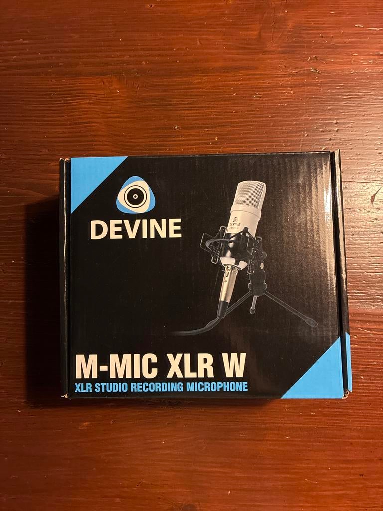 Devine M-Mic XLR W Studio Microfoon - Nieuw in doos, Ophalen of Verzenden, Nieuw, Studiomicrofoon