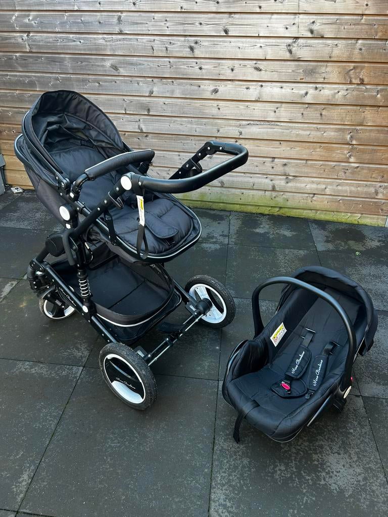 Kinderwagen mino bambino zwart, Ophalen, Gebruikt, Overige merken