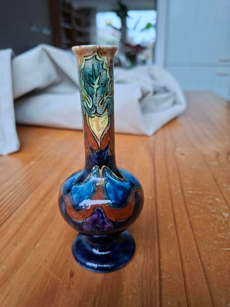 Plateel Rozenburg vaasje, Ophalen of Verzenden