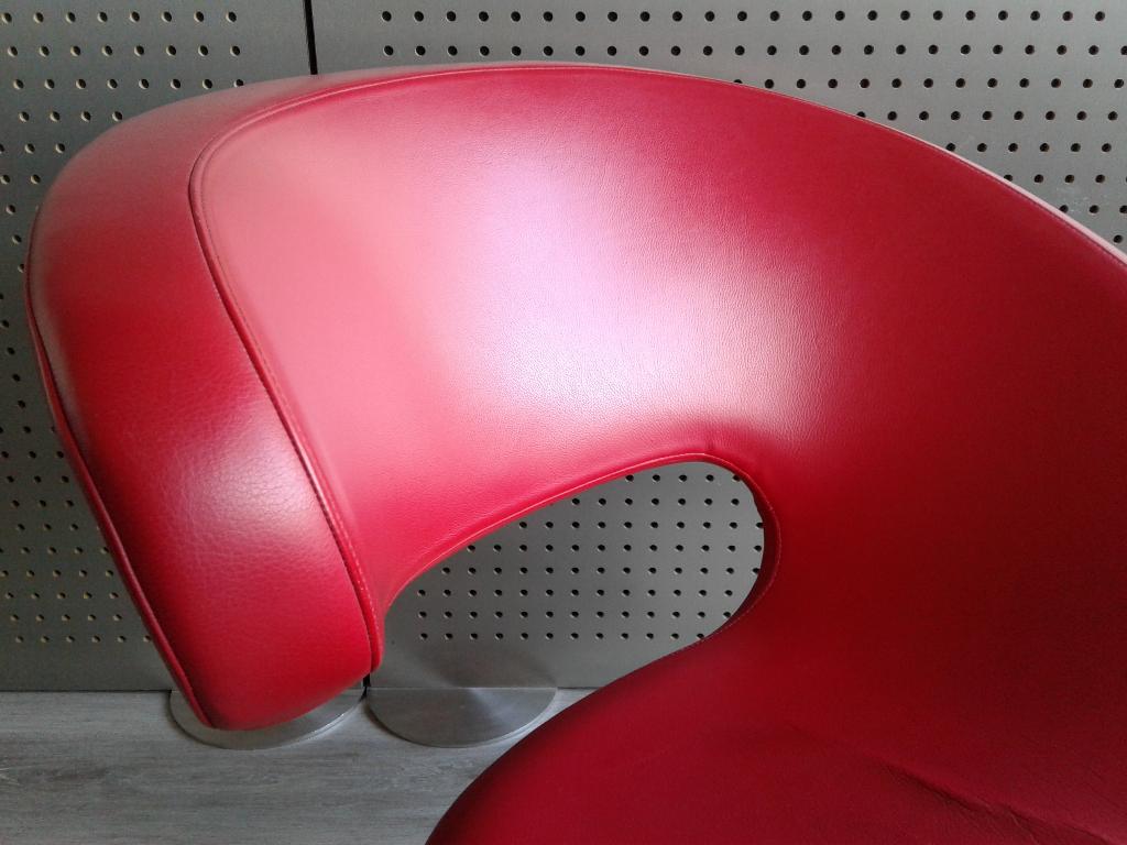 Variér (Stokke) Peel Club (Rood Leder), Heel Mooi!, Ophalen, 75 tot 100 cm, Zo goed als nieuw, Variér