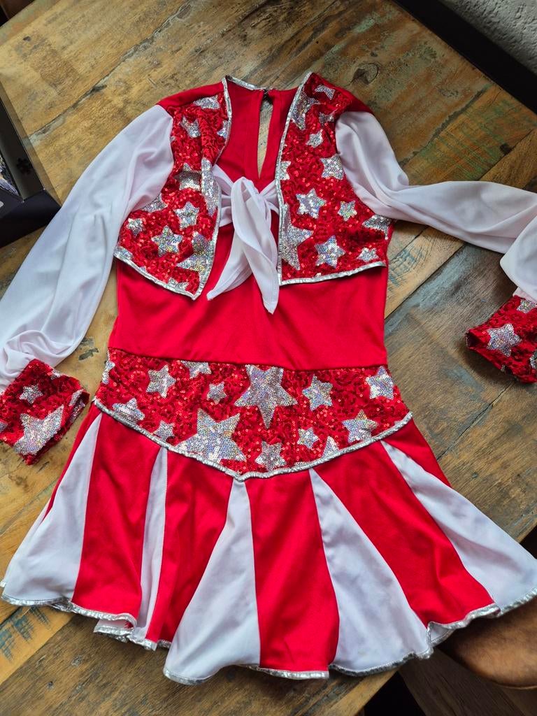 Cheerleader Carnavalspakje Maat 152/158, Ophalen, Gebruikt, 146 t/m 152, Meisje