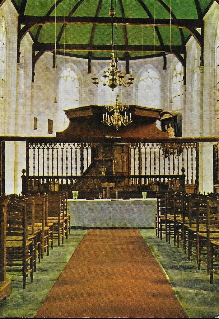 C469 Ongelopen ansichtkaart kerkgebouw gemeente zeevang, Ophalen of Verzenden, 1980 tot heden, Ongelopen