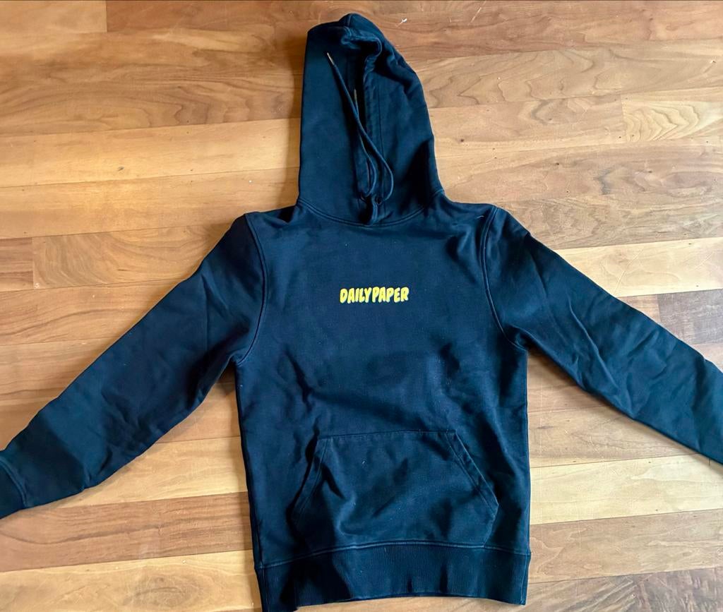 Daily Paper Hoodie - Zwart - Maat S, Ophalen of Verzenden, Zo goed als nieuw, Jongen of Meisje, Trui of Vest