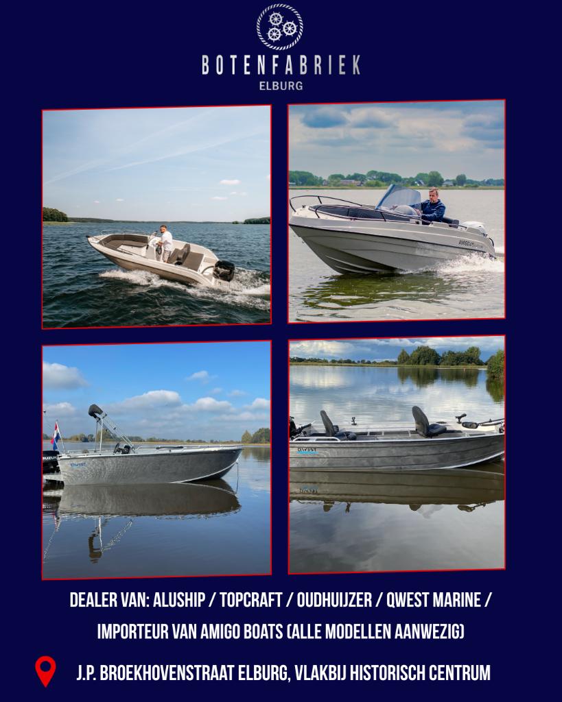 Visboten en consoleboten bij Botenfabriek midden Nederland!, Watersport en Boten, Vis- en Consoleboten, Tot 10 pk, Overige brandstoffen