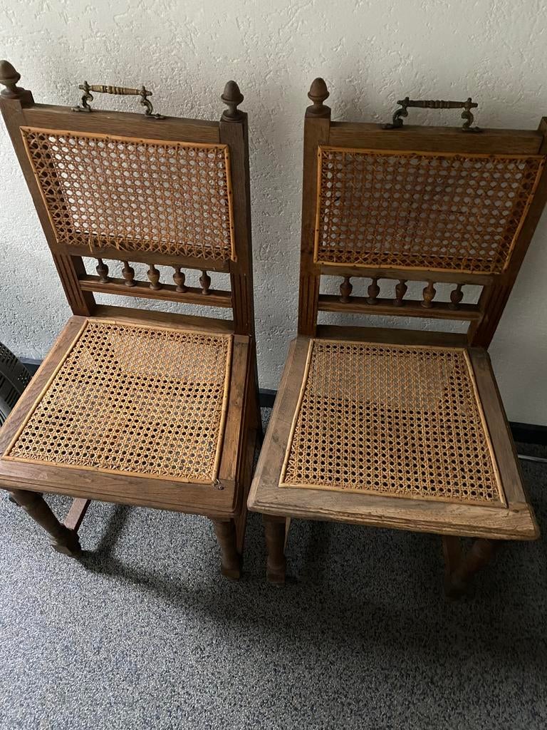 4 stuks eiken antieke stoelen, Ophalen of Verzenden