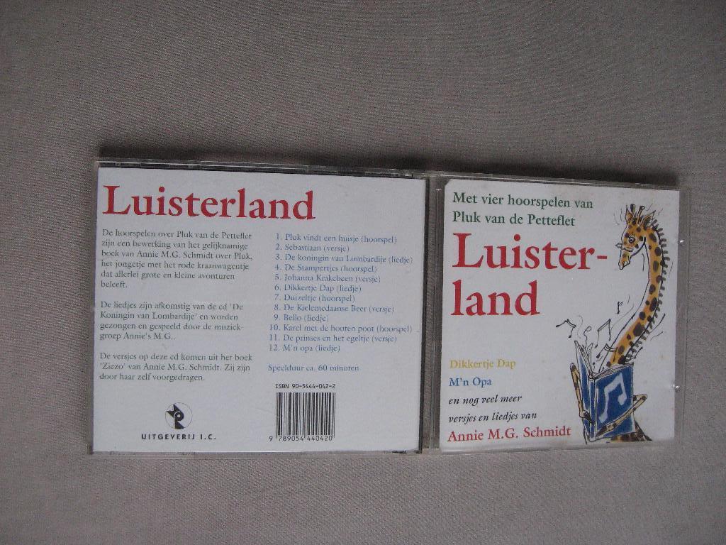 Annie MG Luisterland - 4 hoorspelen, o.a Pluk v.d Pettteflet, Boeken, Luisterboeken, Ophalen of Verzenden, Annie M.G. Schmidt