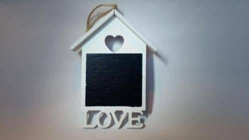 Hanger huis met krijtbord en tekst p/st. AFGEPRIJSD, Ophalen of Verzenden, Nieuw