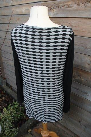 Tuniek zwart/ grijs Evelin Brandt mt 42 Vaste prijs OPRUIMIN, Verzenden, Zwart, Maat 42/44 (L), Zo goed als nieuw