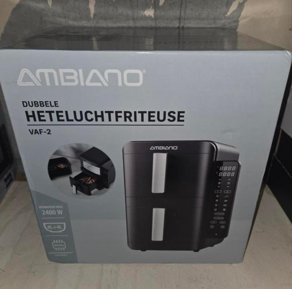 Nieuwe Ambiano Dubbele Heteluchtfriteuse VAF-2, Ophalen, Nieuw