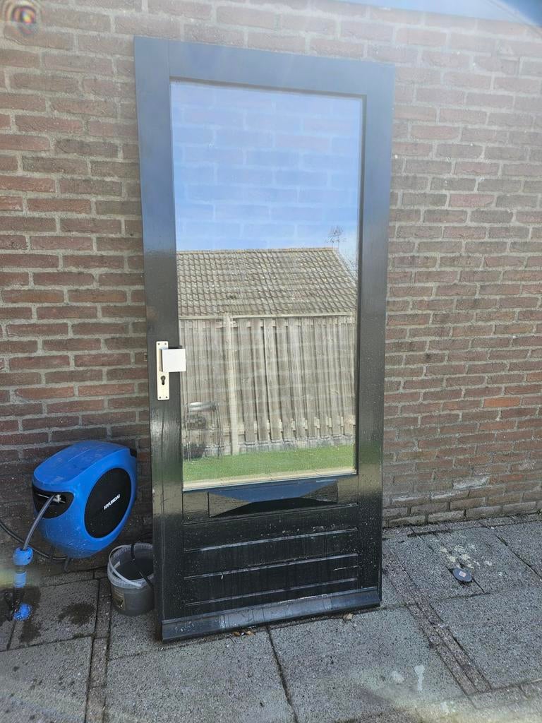 Voordeur met glas 211x93, Ophalen, Glas, Buitendeur, 200 tot 215 cm