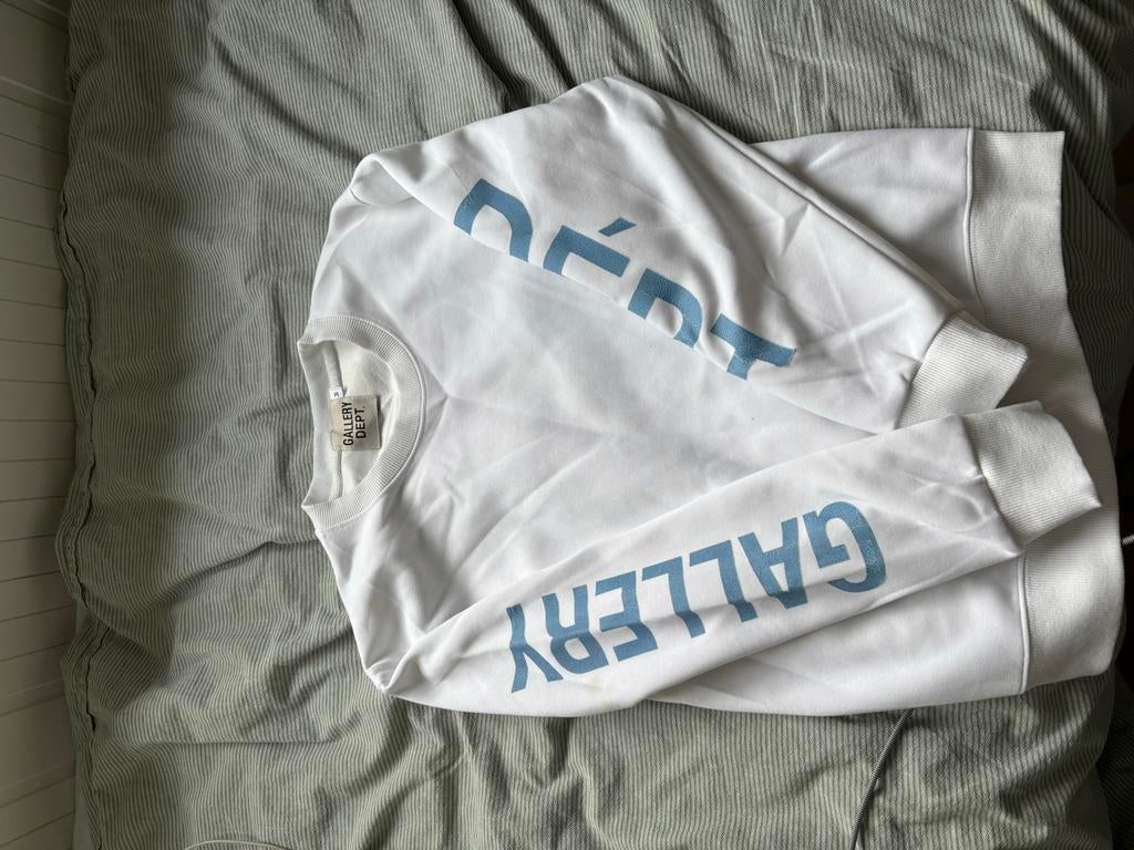 Gallery Dept. Trui Wit met Blauwe druk, Ophalen of Verzenden, Zo goed als nieuw, Maat 46 (S) of kleiner, Wit