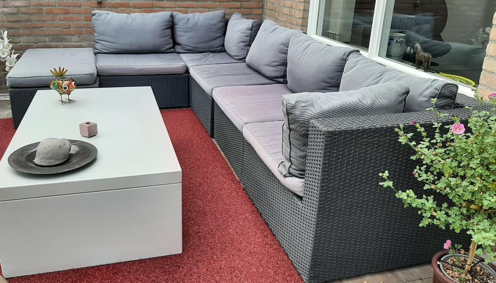 19 delig P&R lounge set ( antraciet ) type Modena, Ophalen, Gebruikt, Bank, Loungeset