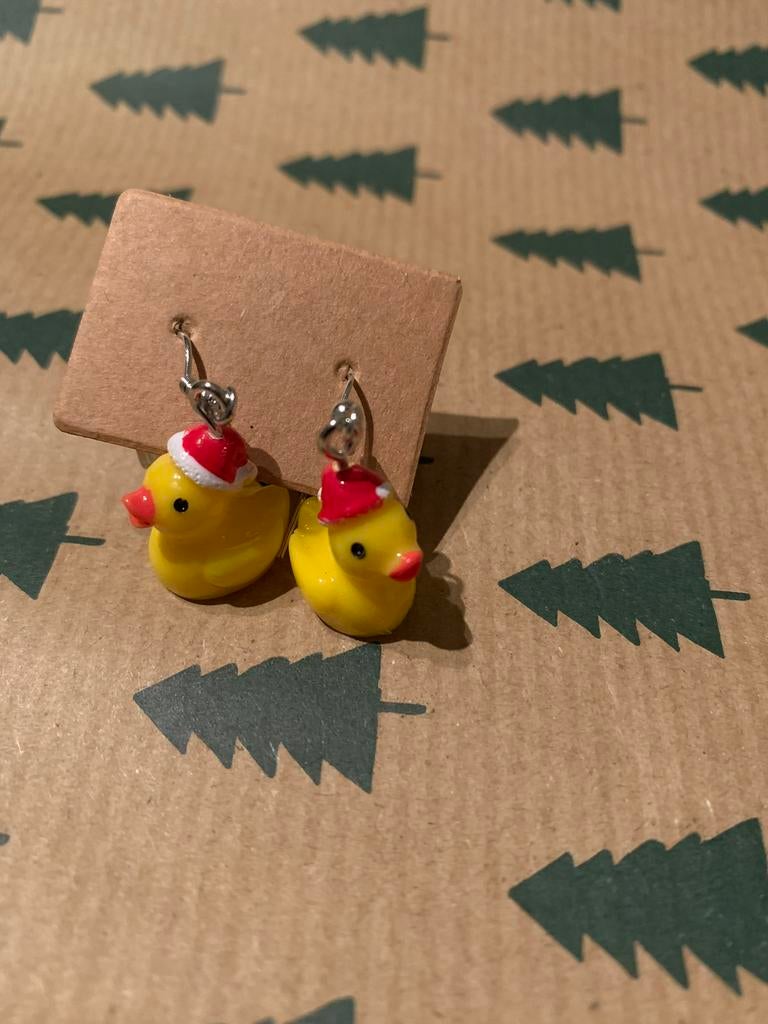 Kerst eenden, Overige materialen, Hangers, Geel, Nieuw