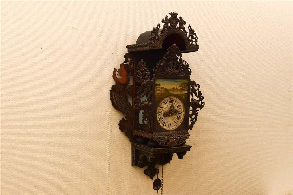 Stoelklok 49168, Ophalen of Verzenden, Gebruikt, Wandklok