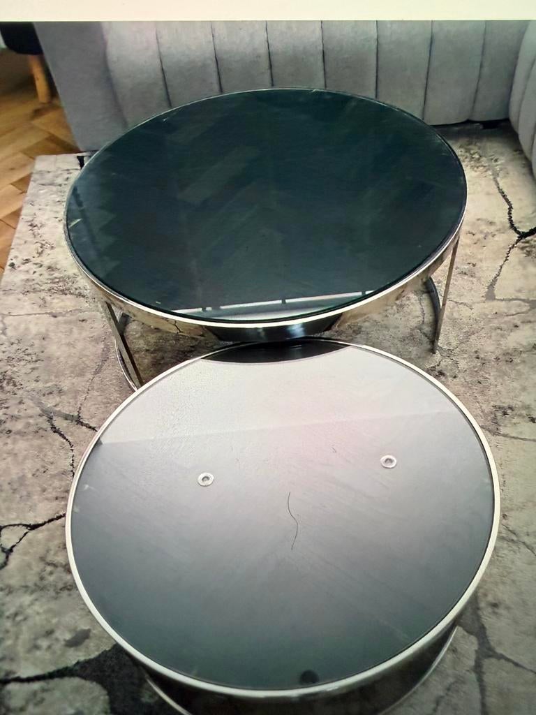 Salontafel Richmond, Huis en Inrichting, Tafels | Salontafels, Zo goed als nieuw, Minder dan 50 cm, Eikenhout, Rond