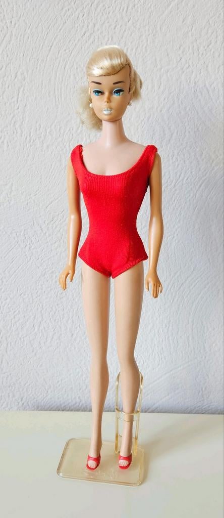 Vintage Barbie pop Swirl Platinum Straight Legs, Verzamelen, Poppen, Gebruikt, Pop, Ophalen of Verzenden