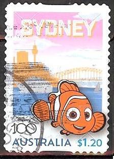 171 Australië 2023 100 Years Disney s/a, Verzenden, Gestempeld