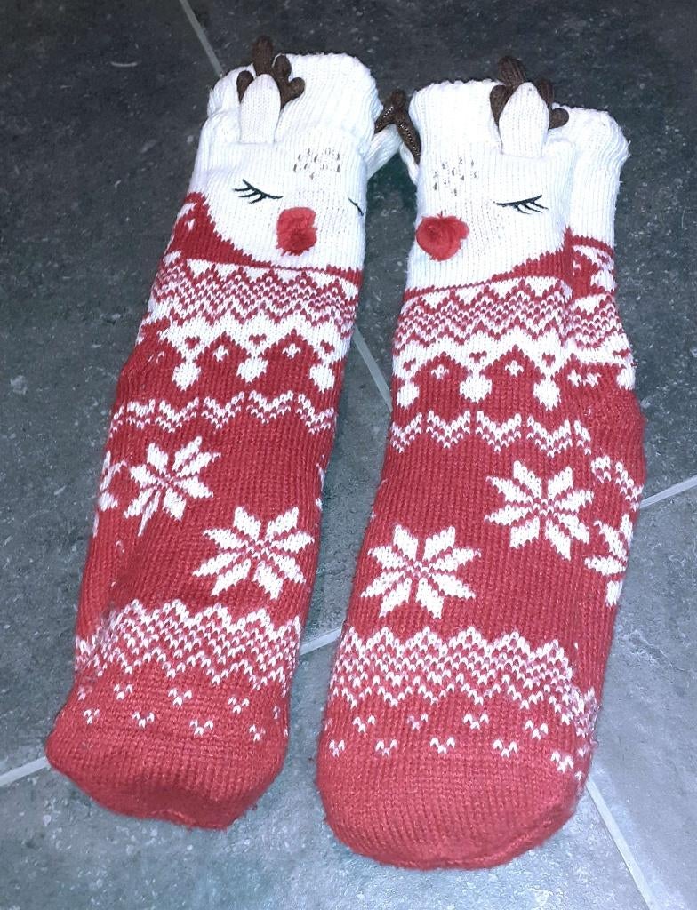 Sokken kerstsokken rendier Hunkemoller, Sokken en Kniesokken, Maat 35 t/m 38, Nieuw, Ophalen of Verzenden