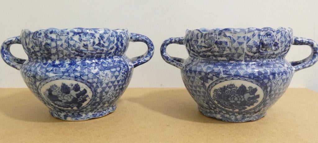 2x Japanse Amfora cache-pot [837], Antiek en Kunst, Ophalen