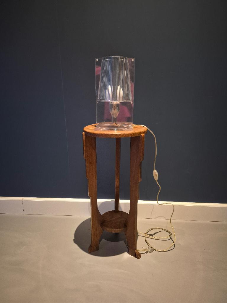 Mooie Kartell Take lamp, Huis en Inrichting, Lampen | Tafellampen, Ophalen of Verzenden, Gebruikt, Kartell, design, Minder dan 50 cm