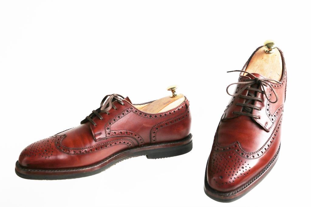 Bijna nieuw! Crockett & Jones Calchi maat 9 B = 43 xtr Small, Bruin, Ophalen of Verzenden, Zo goed als nieuw, Crockett & Jones