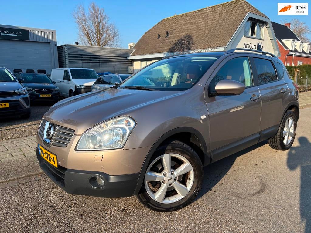 Nissan Qashqai 2.0 Tekna 4WD Pano Automaat Leer, Auto's, Automaat, 4 cilinders, Bruin, Vierwielaandrijving