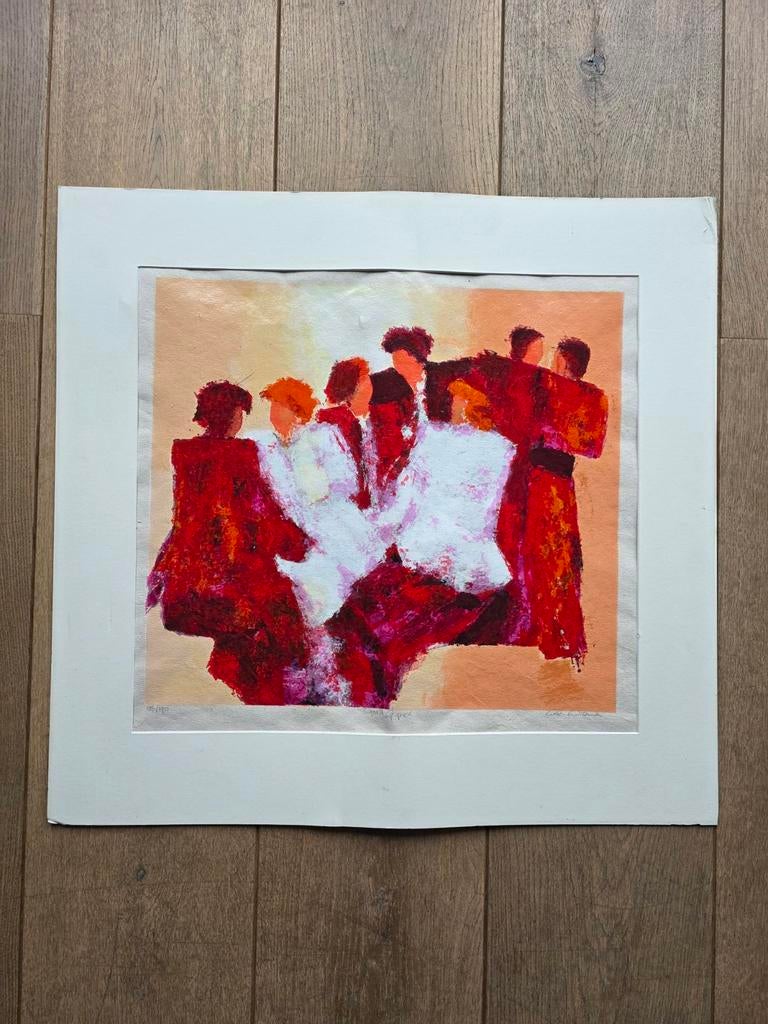 Wil Willemsen - 'Goed Gesprek' Zeefdruk (136/190), Ophalen