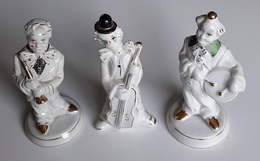 Wit porseleinen clowns, Verzamelen, Ophalen of Verzenden, Zo goed als nieuw, Dier