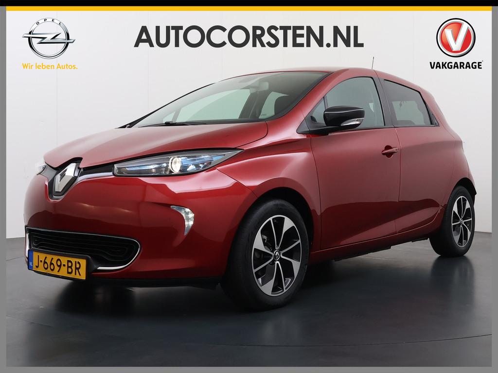 Renault ZOE R110 Limited 41kWh Huur Accu Navi Ecc Apple Carp, Stof, Gebruikt, 41 kWh, 100 min