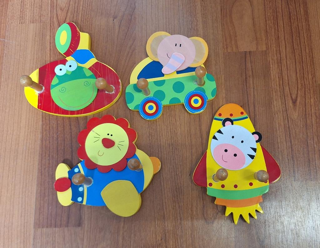 4 leuke kapstokjes, Kinderen en Baby's, Kinderkamer | Inrichting en Decoratie, Ophalen, Gebruikt, Kapstokje