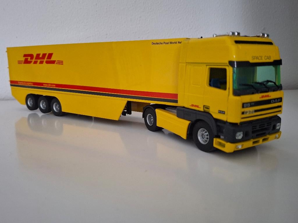 DAF 95-500 Super Spacecab DHL  Tekno 1/50, code 3, Ophalen of Verzenden, Nieuw, Bus of Vrachtwagen, Tekno