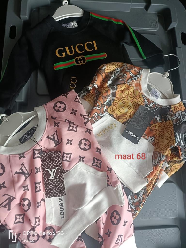 Baby kleding louis vuitton & versace kinder setjes, Ophalen of Verzenden
