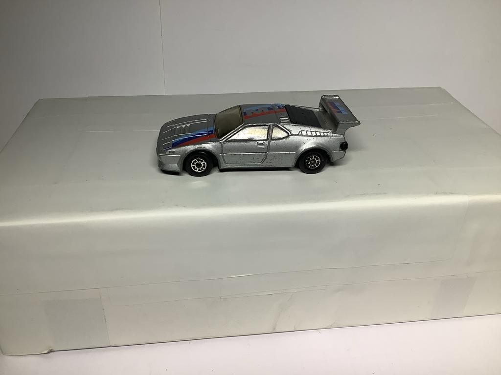 Vintage Matchbox BMW M1 - Zilver 1:64, Ophalen of Verzenden, Zo goed als nieuw, Auto, Overige merken