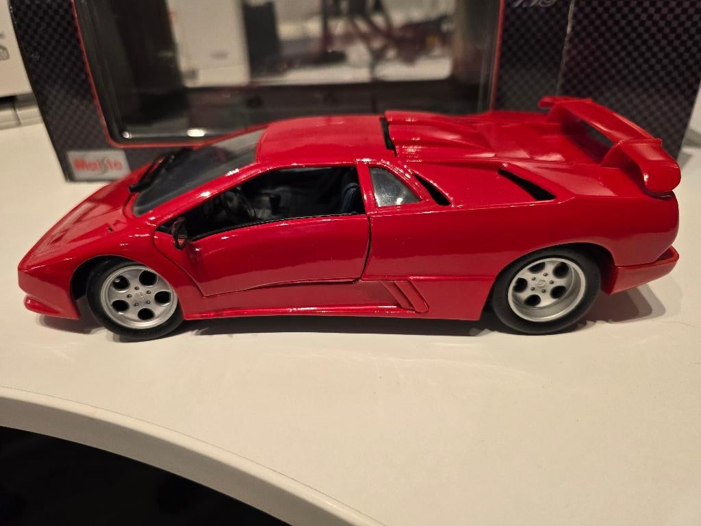 Lamborghini Jota 1995 1/18, Ophalen of Verzenden, Gebruikt, Auto, Maisto