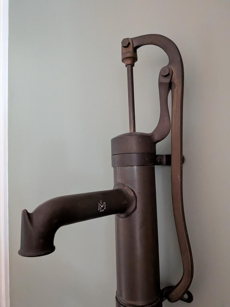 Handmatige antieke scheepspomp van koper, Antiek en Kunst, Antiek | Koper en Brons, Ophalen of Verzenden