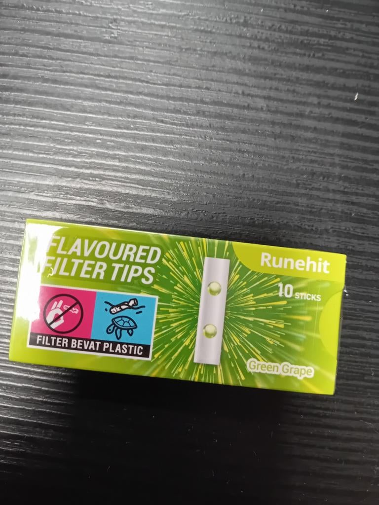 Filter Tips - Green Grape 10 x 10, Ophalen of Verzenden, Nieuw