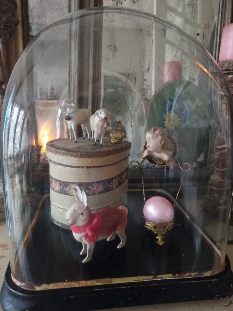 Antieke kast , stolp en ijzeren duifjes, Ophalen of Verzenden, Gebruikt