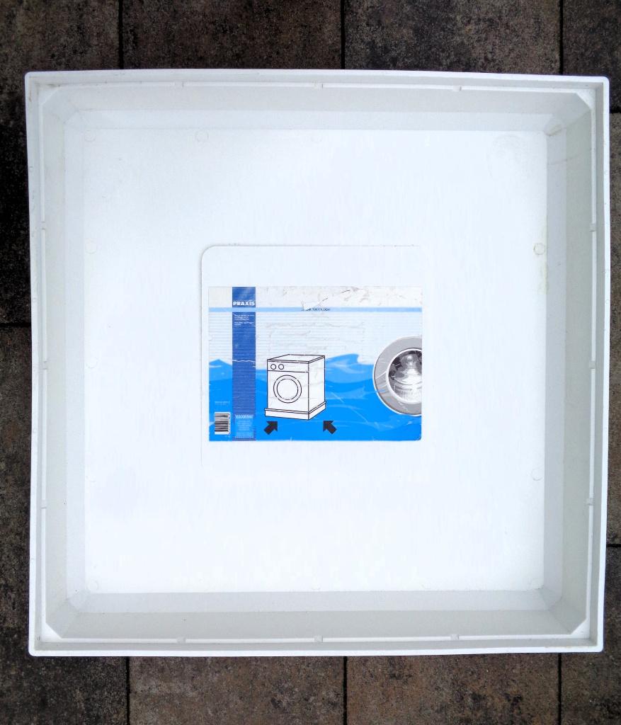 Praxis witte kunststof (vaat-) wasmachine lekbak, Witgoed en Apparatuur, Onderdelen en Toebehoren, Ophalen, Gebruikt