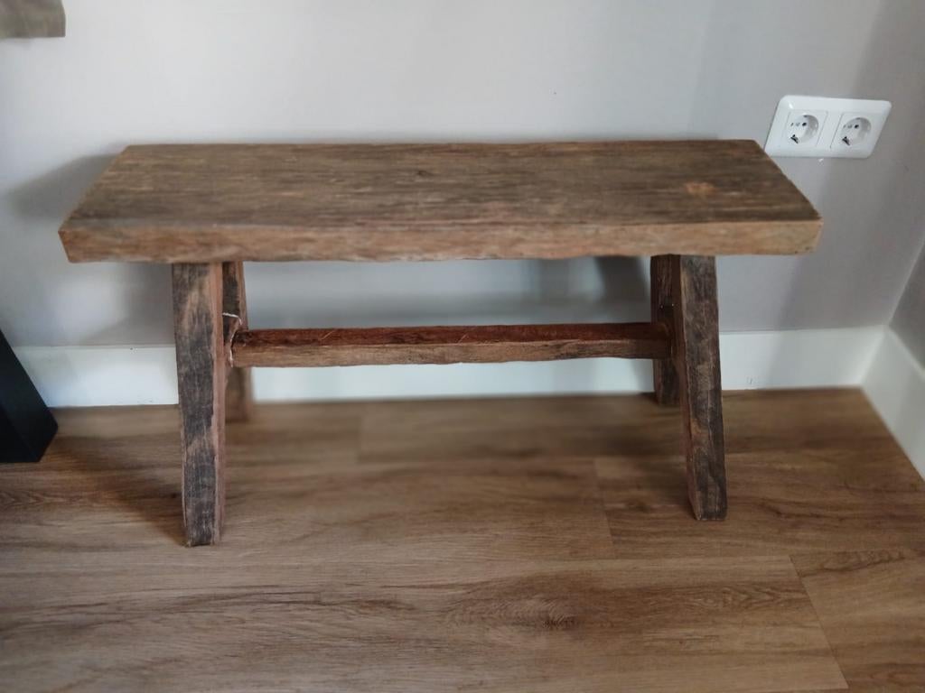 Landelijk, sober en stoer bankje krukje, Ophalen