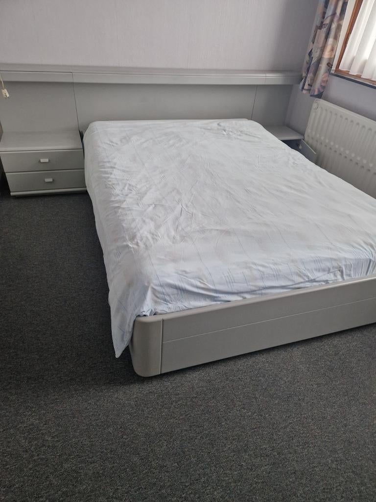 Compleet tweepersoonsbed 140x200 met lattenbodem, Huis en Inrichting, Ophalen