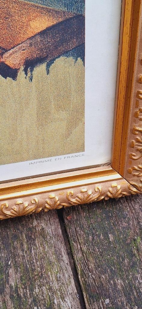 Authentiek reclame karton, herdrukt door Banania 80'r jaren., Ophalen, Reclamebord, Gebruikt, .