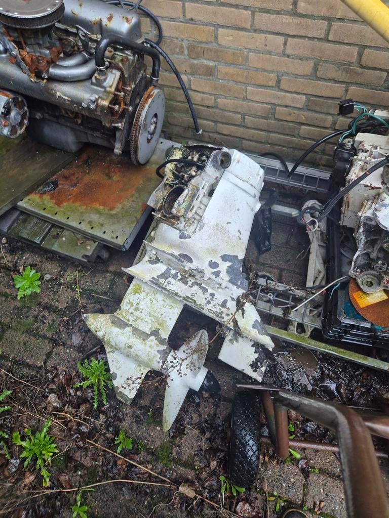 omc electric shift staartstuk en ford motor, Ophalen of Verzenden, Gebruikt, Motor en Techniek, Motorboot