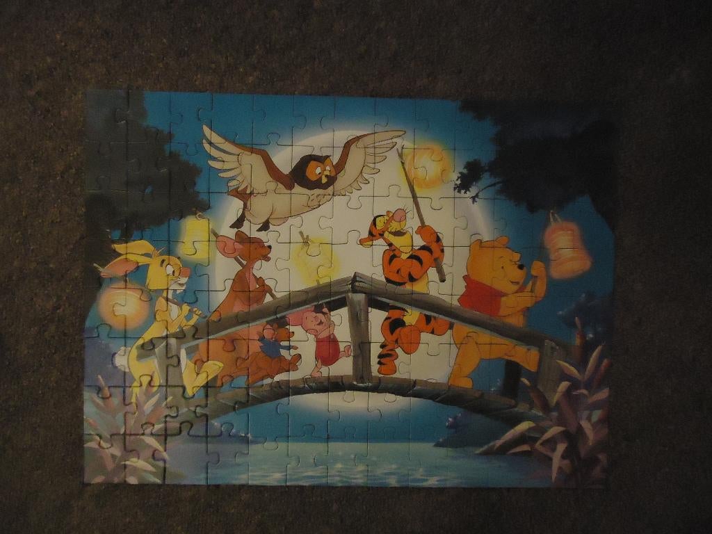 Disney puzzle 100 st., Ophalen, Winnie de Poeh of vrienden, Zo goed als nieuw, Overige typen