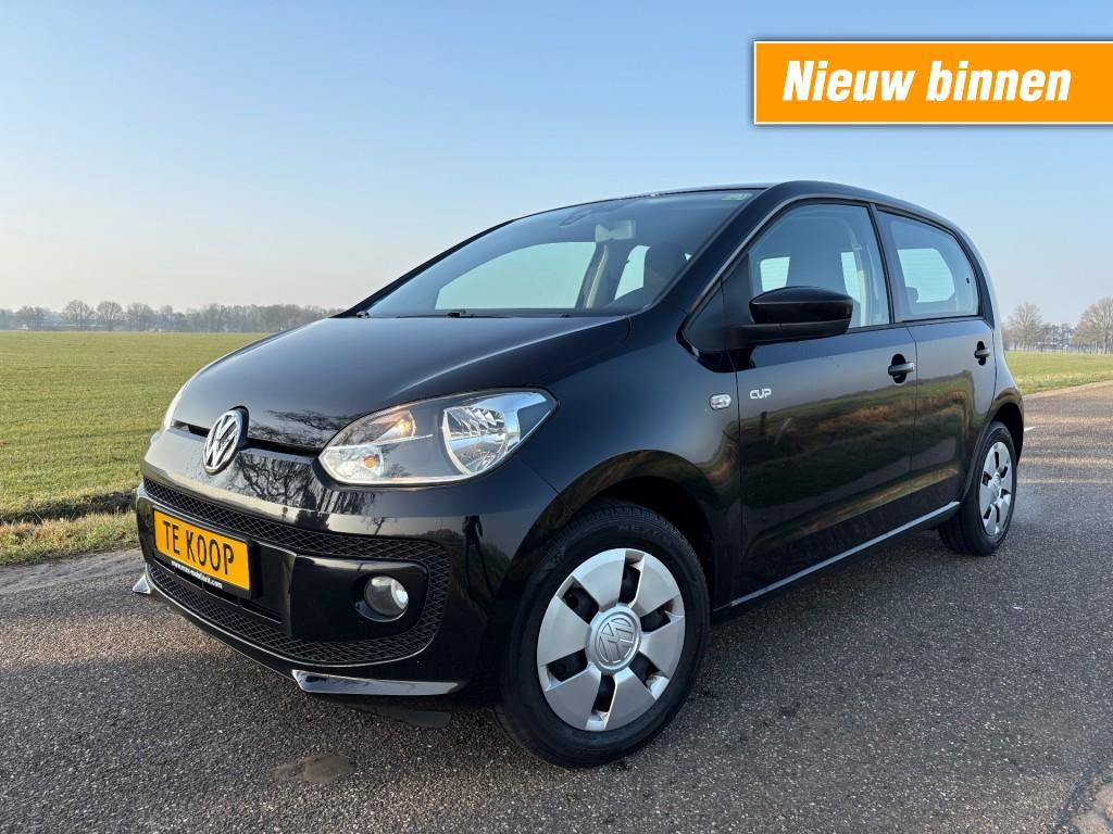 Volkswagen UP 1.0 75 PK! / CUP UITVOERING / CRUISE / 5 DRS, Met garantie (alle), Zwart, Bedrijf, Handgeschakeld